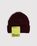 Highsnobiety – Staples Beanie Burgundy - Hats - Red - Image 2