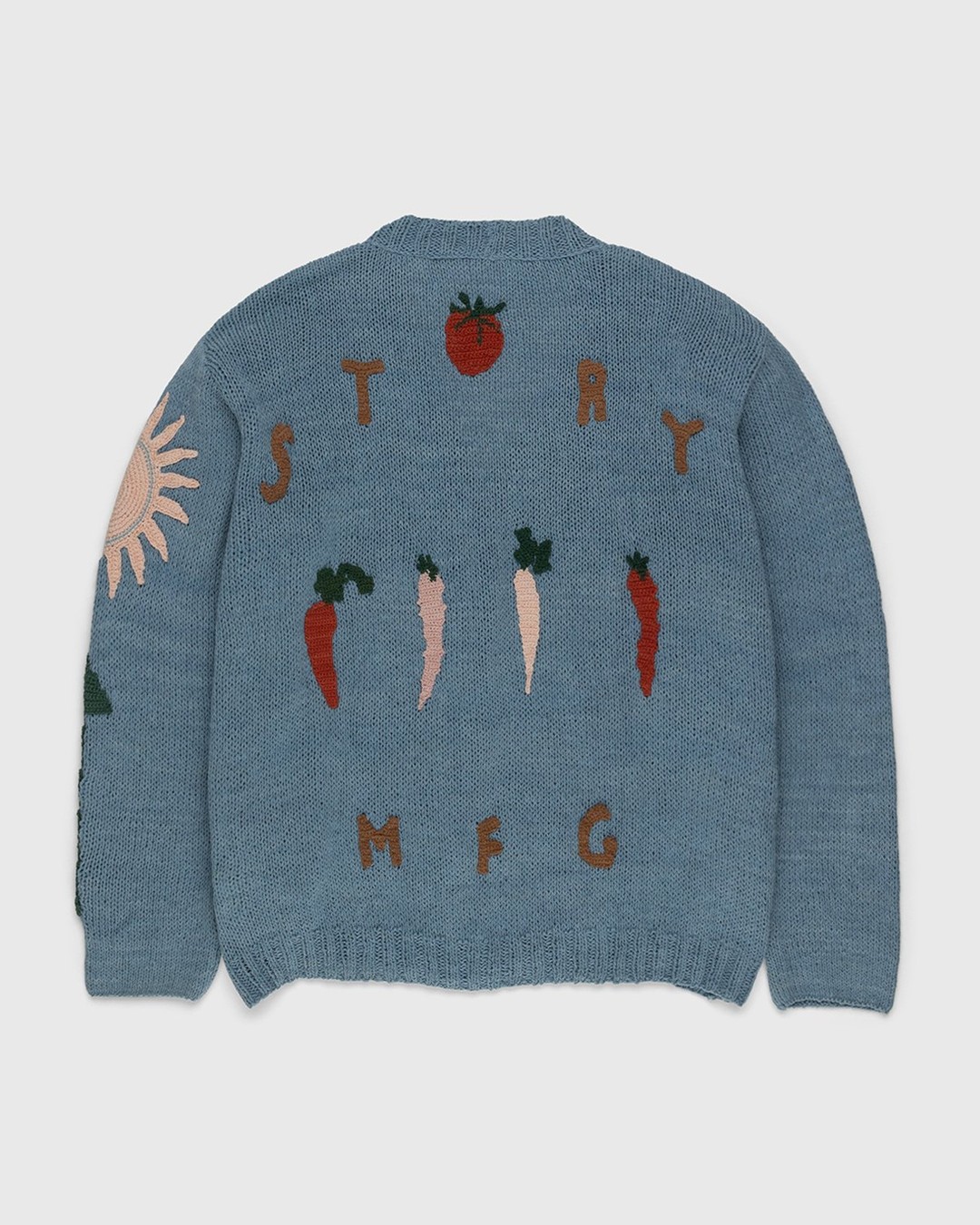 Story mfg. – Twinsun Cardigan Carrots Blue - Knitwear - Blue - Image 2
