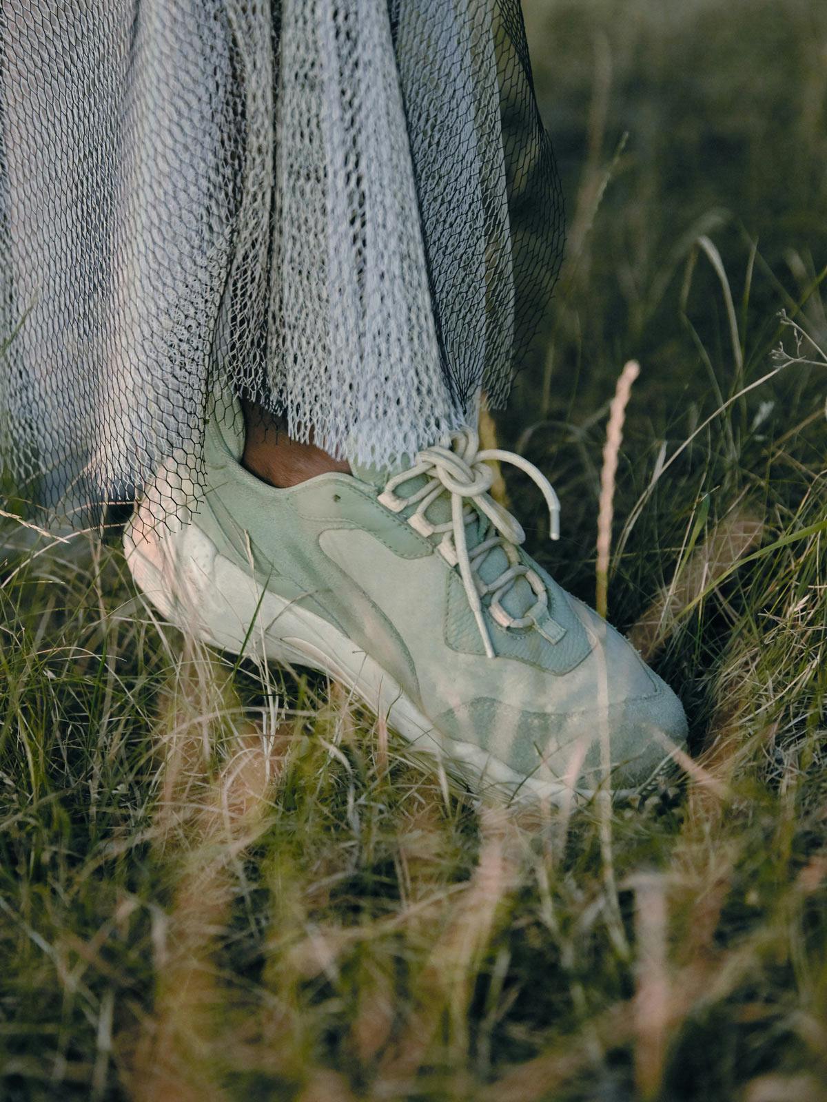puma thunder desert femme or