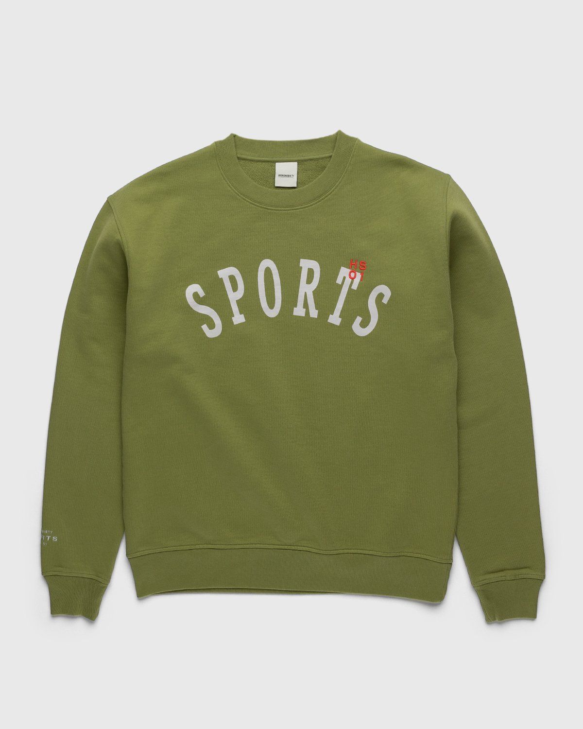 Highsnobiety – HS Sports Logo Crew Green - Sweats - Green - Image 1