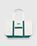 Bicolor Large Tote Bag Natural/Green