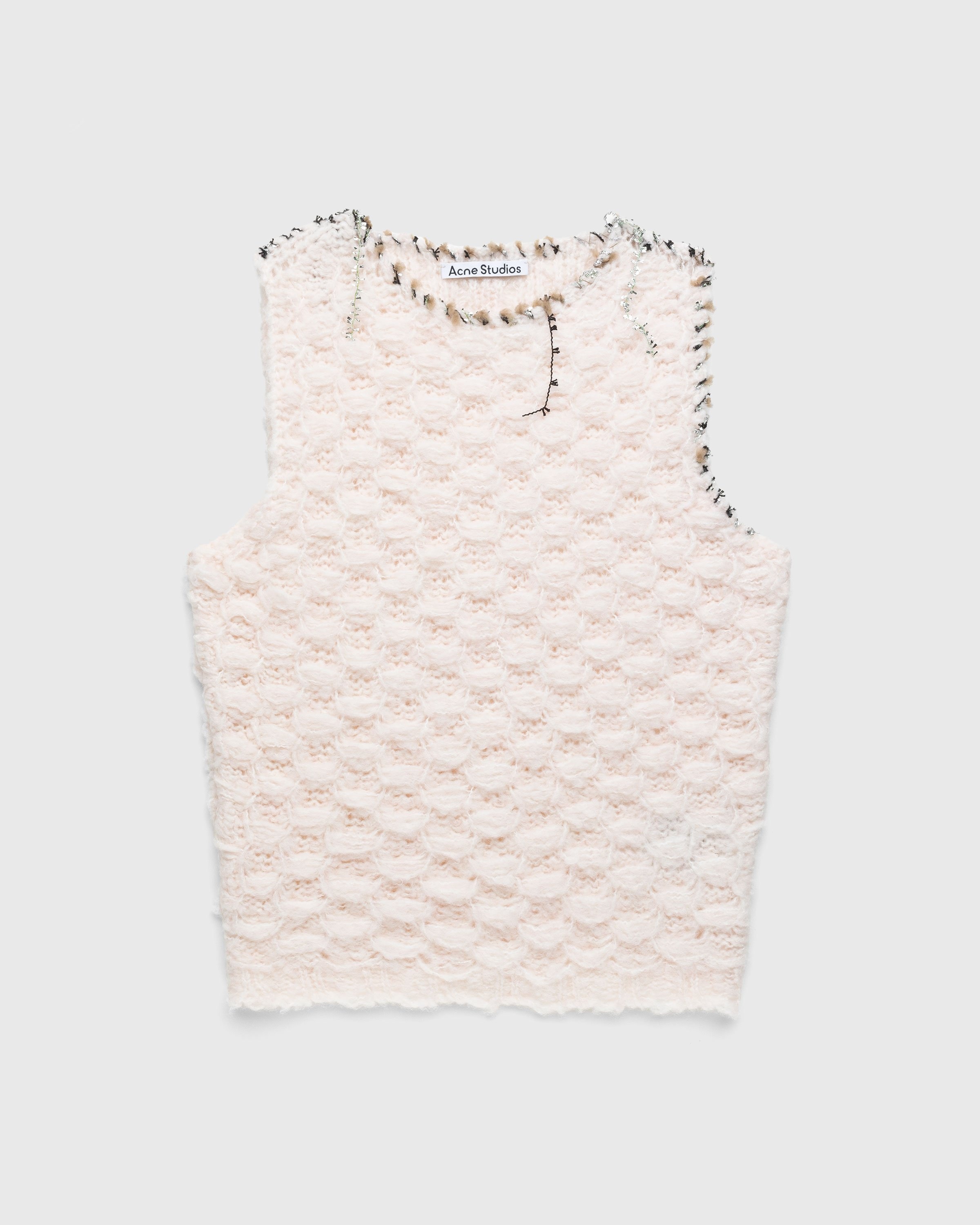 Acne Studios – Knit Vest Pink - Men Tops - Pink - Image 1