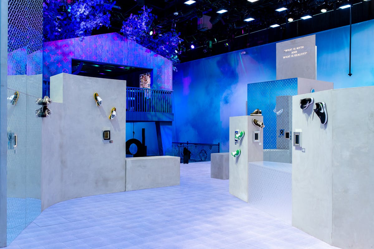 Louis Vuitton x Nike AF1 Exhibition