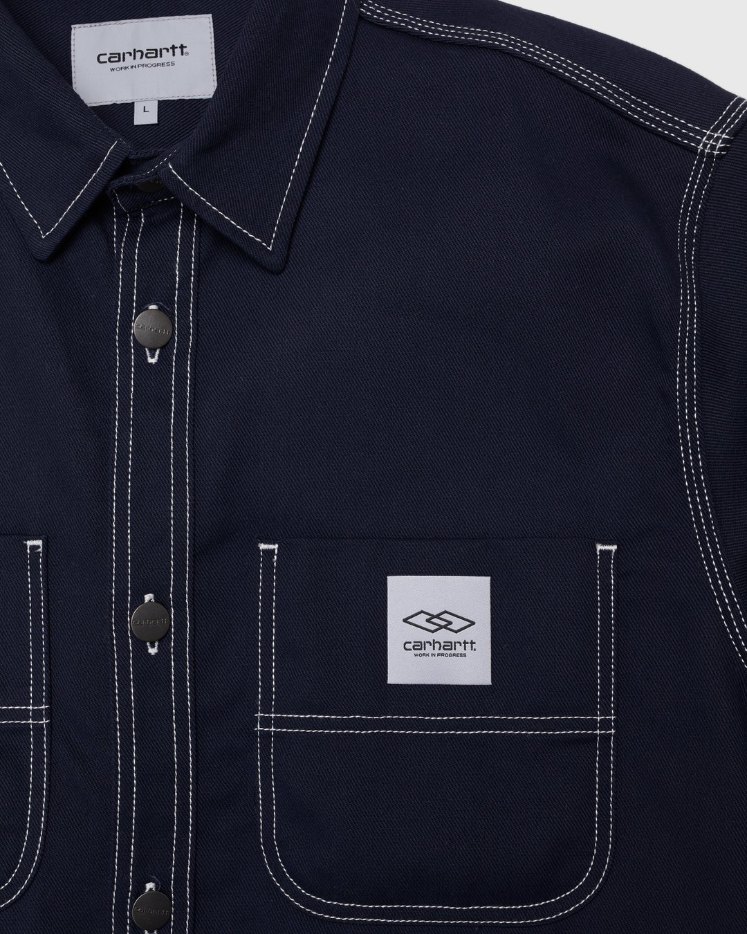 Carhartt WIP x Ljubav – Chalk Shirt Jac Navy - Shirts - Blue - Image 3