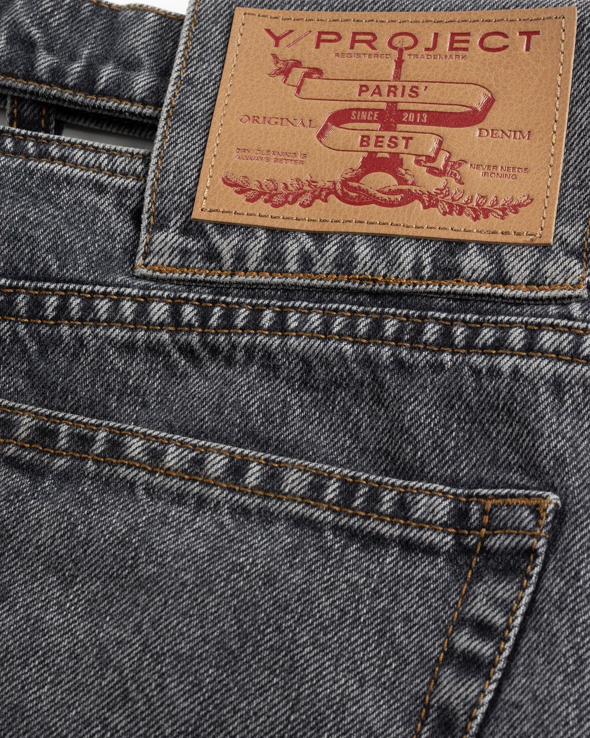Y/Project – Evergreen Y Belt Jeans Vintage Black | Highsnobiety Shop