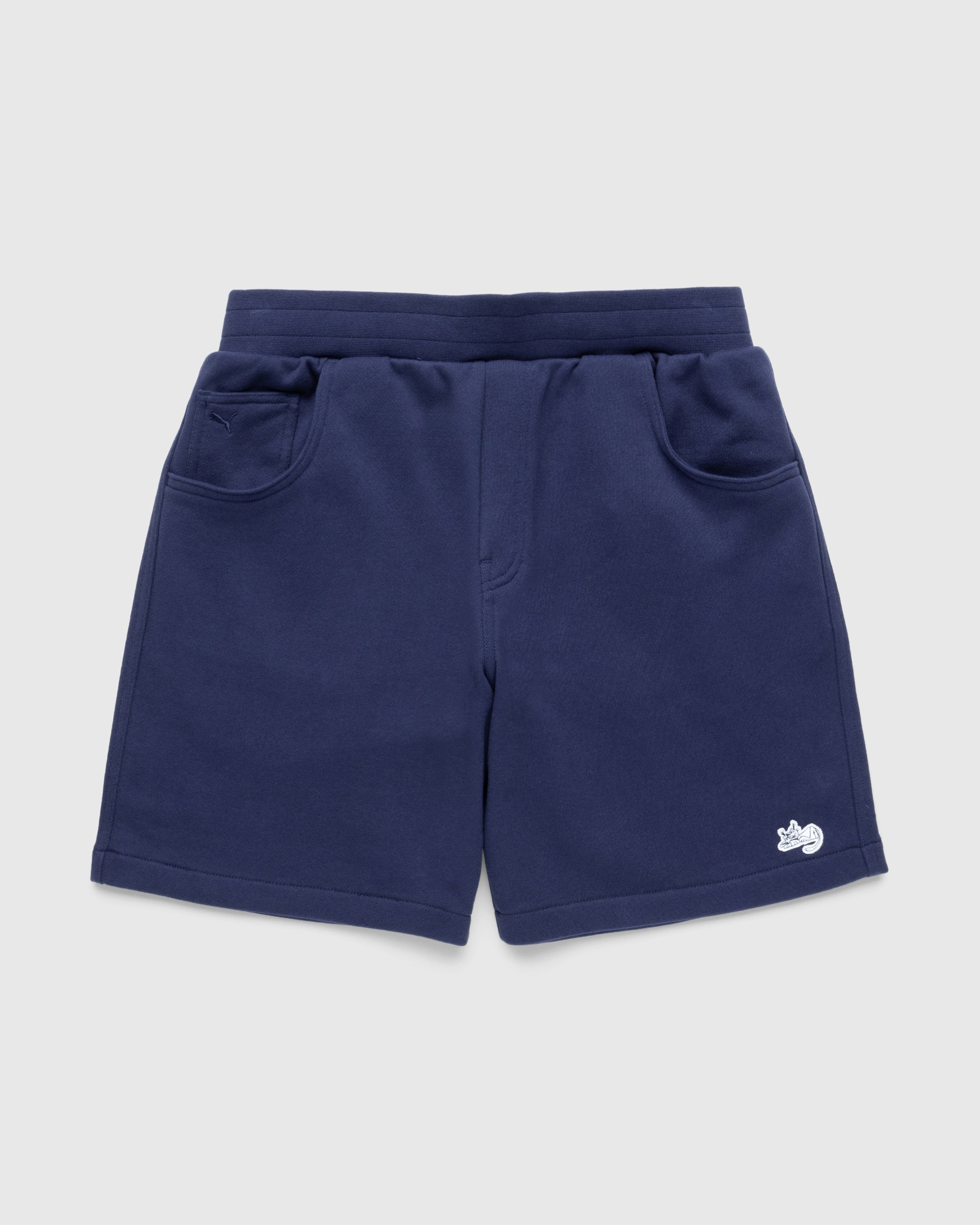 Navy blue puma shorts sale
