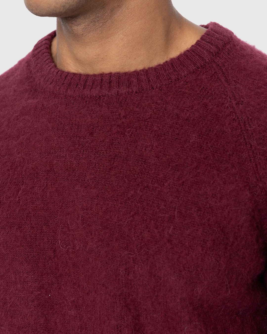 Highsnobiety – Alpaca Raglan Sweater Burgundy - Knitwear - Red - Image 5