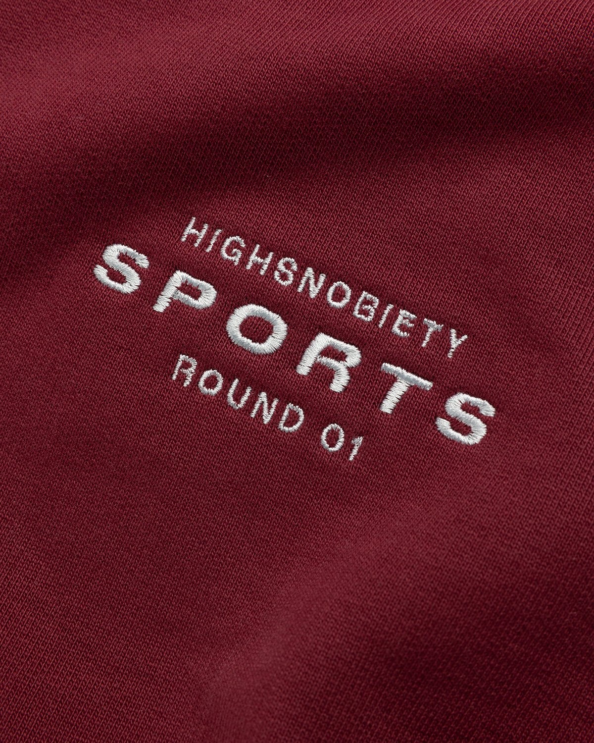 Highsnobiety – HS Sports Focus Hoodie Bordeaux - Sweats - Red - Image 4