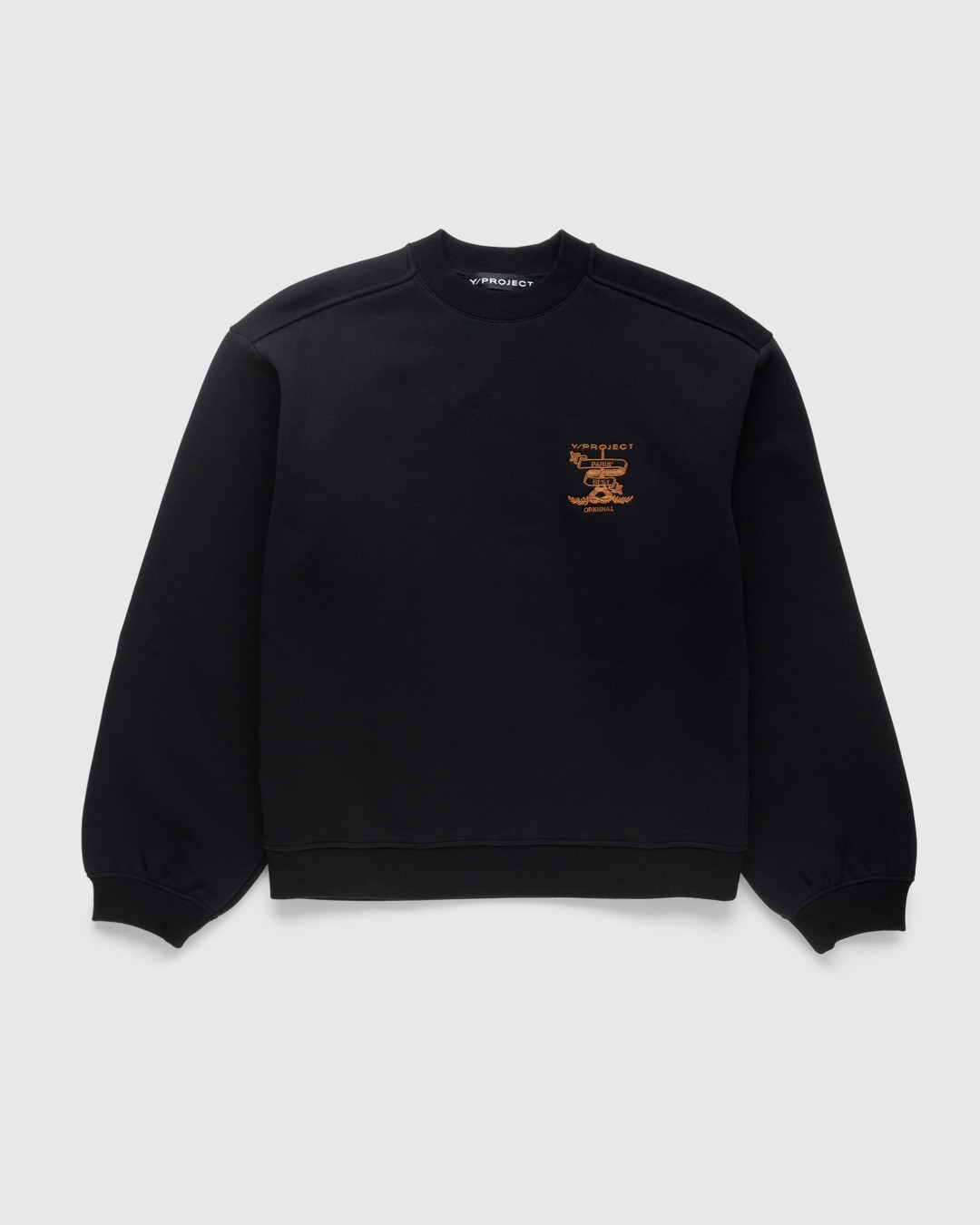 Y/Project – Paris' Best Embroidered Sweatshirt Black - Knitwear - Black - Image 1