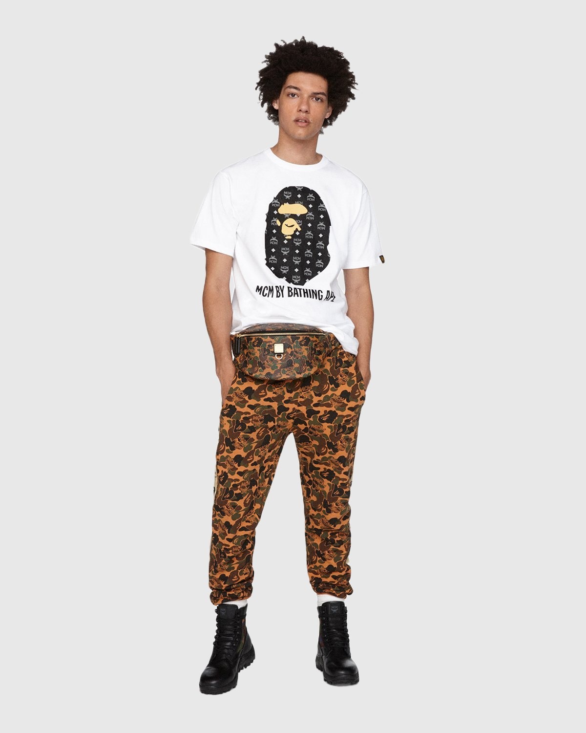 MCM x BAPE – By Bathing Tee Black - T-shirts - Black - Image 3