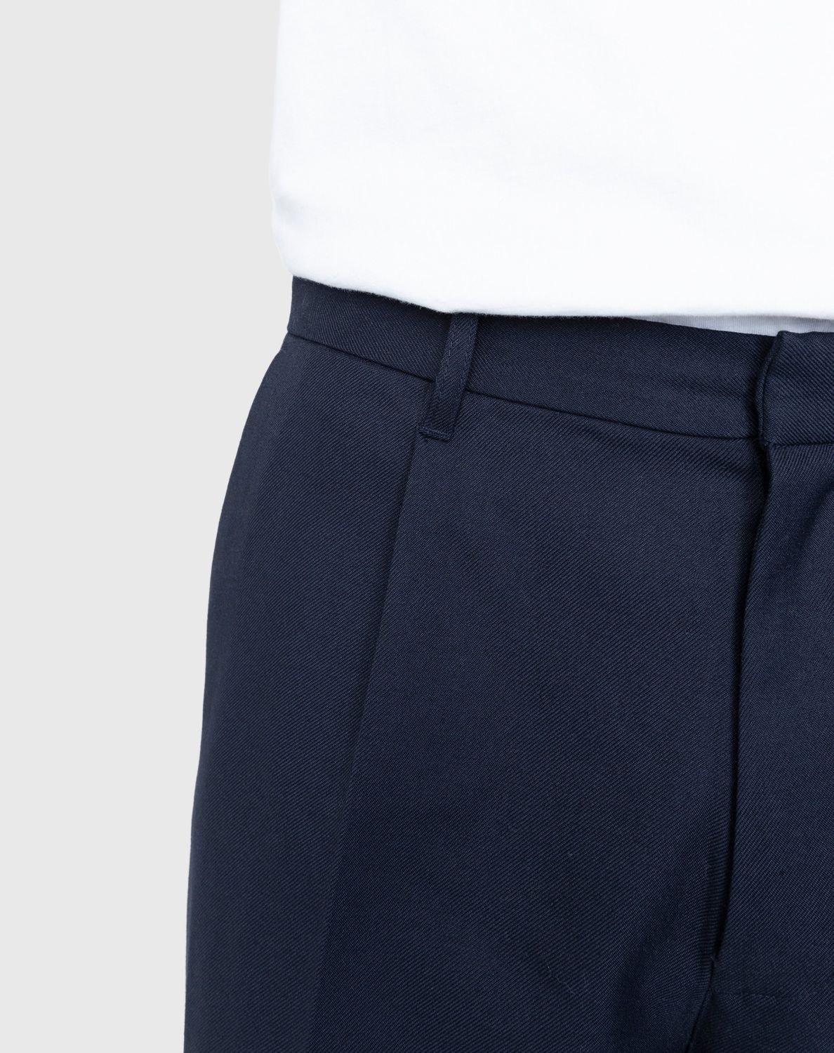 Highsnobiety – Heavy Wool Dress Pants Navy - Pants - Blue - Image 5