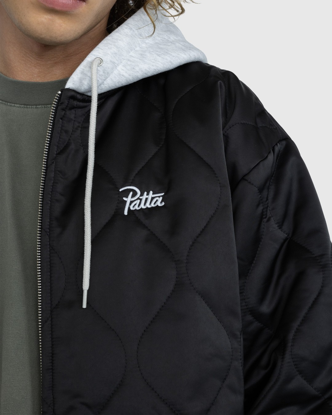 Patta – Hooded Bomber Jacket Black - Outerwear - Black - Image 4