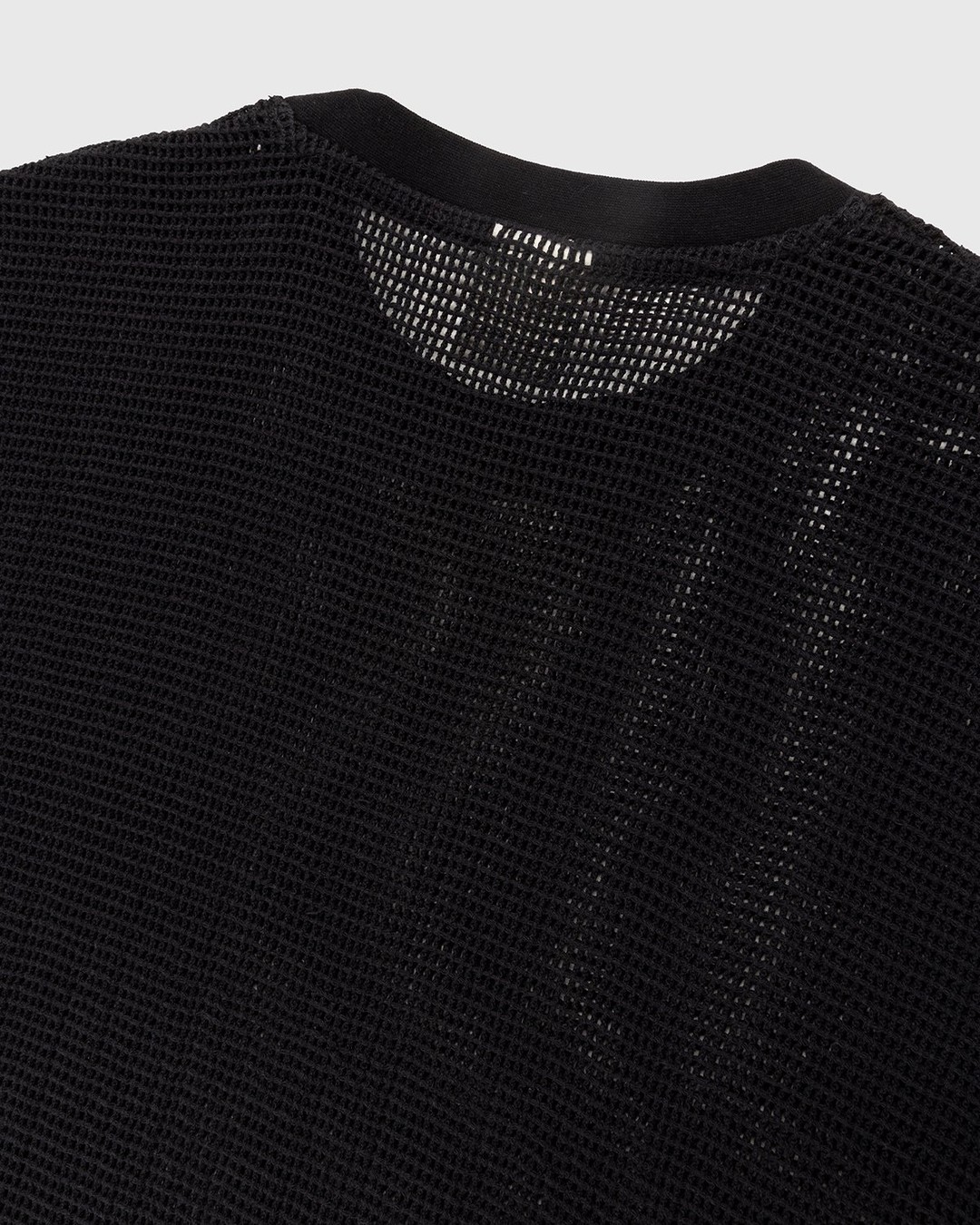 Highsnobiety – Knit Mesh Jersey T-Shirt Black - T-Shirts - Black - Image 3