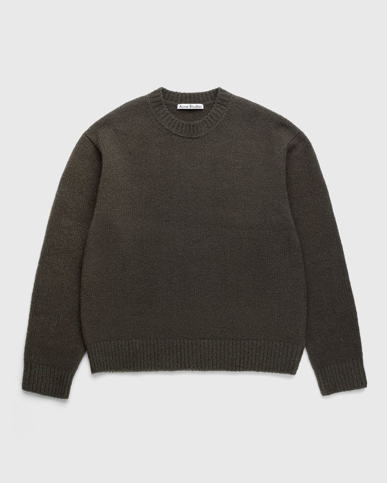 Acne Studios – Wool Blend Crewneck Sweater Green