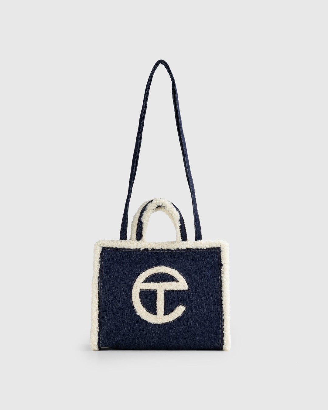 Ugg x Telfar – Denim Medium Shopper Indigo - Bags - Blue - Image 1