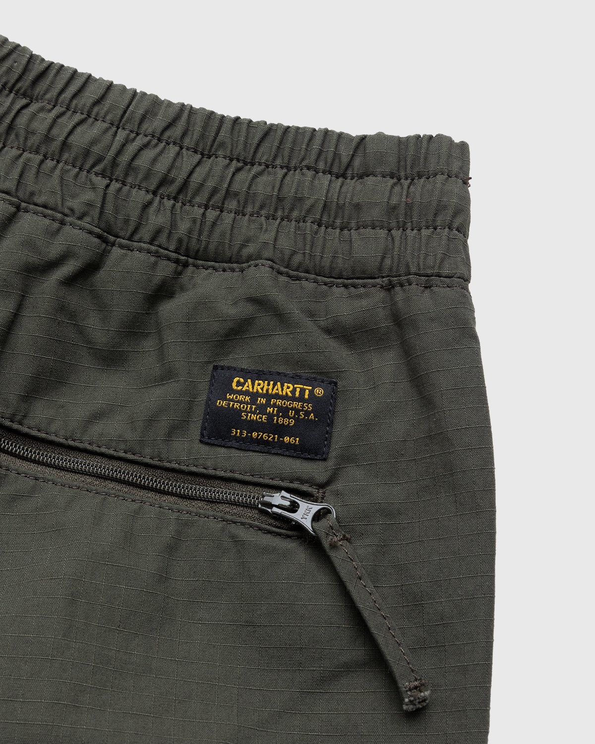Carhartt WIP – Cargo Jogger Cypress Rinsed - Pants - Green - Image 3