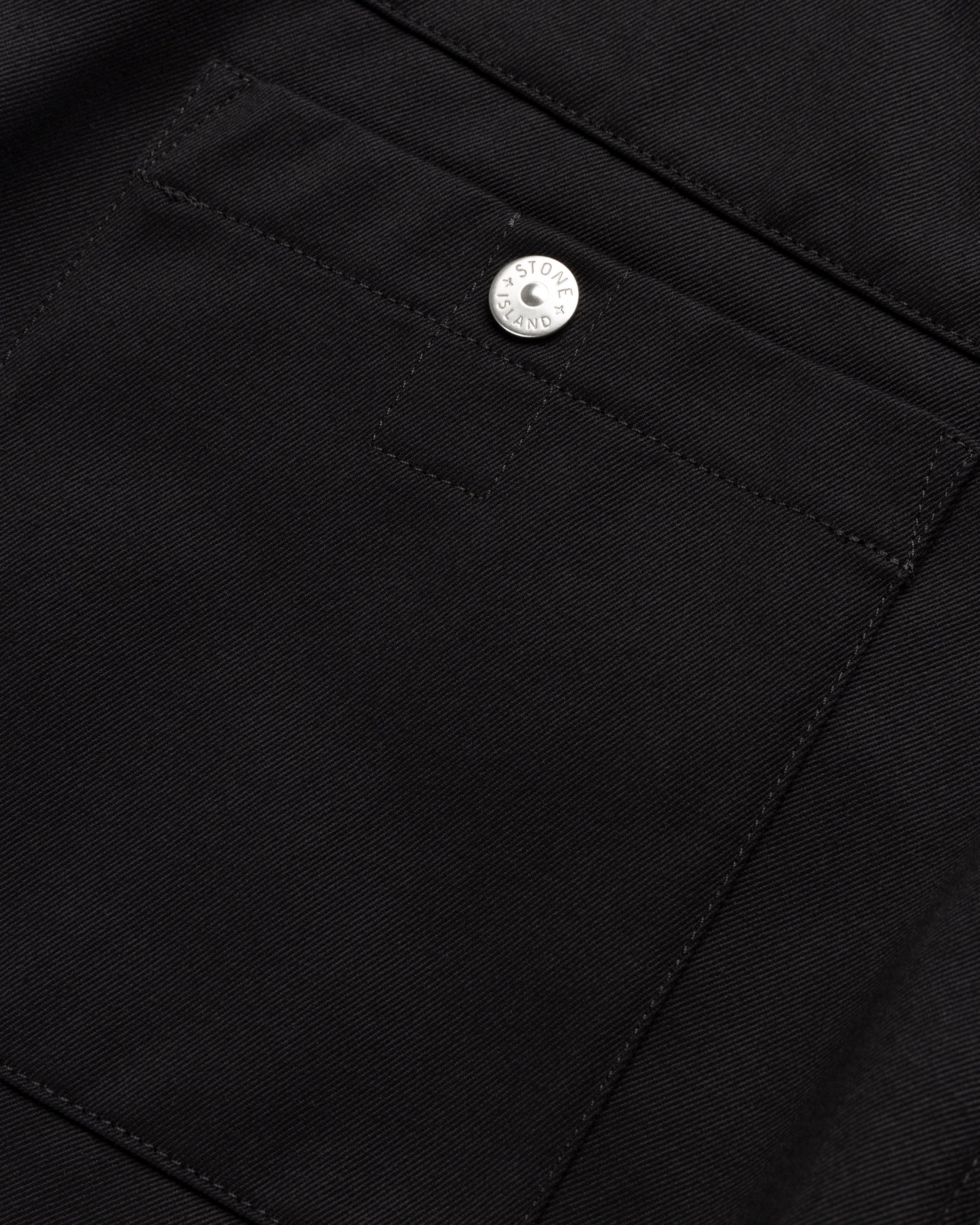Stone Island – 31928 Gabardine Chino Pants Black - Pants - Black - Image 6