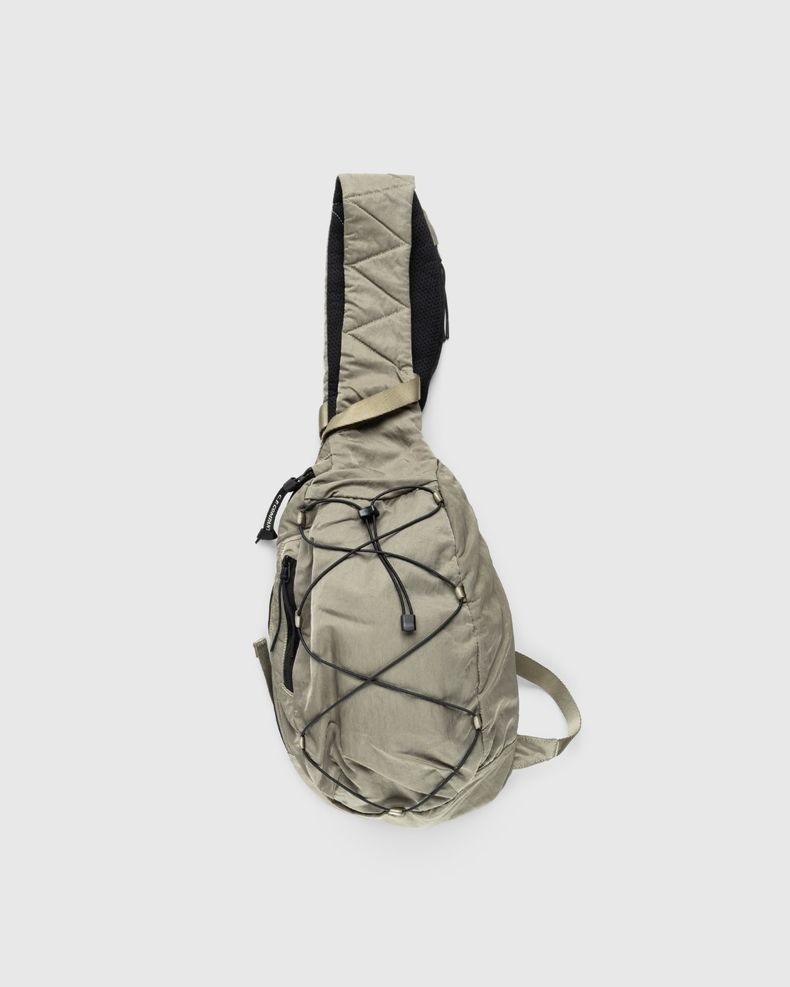 Nylon B Crossbody Rucksack Silver Sage
