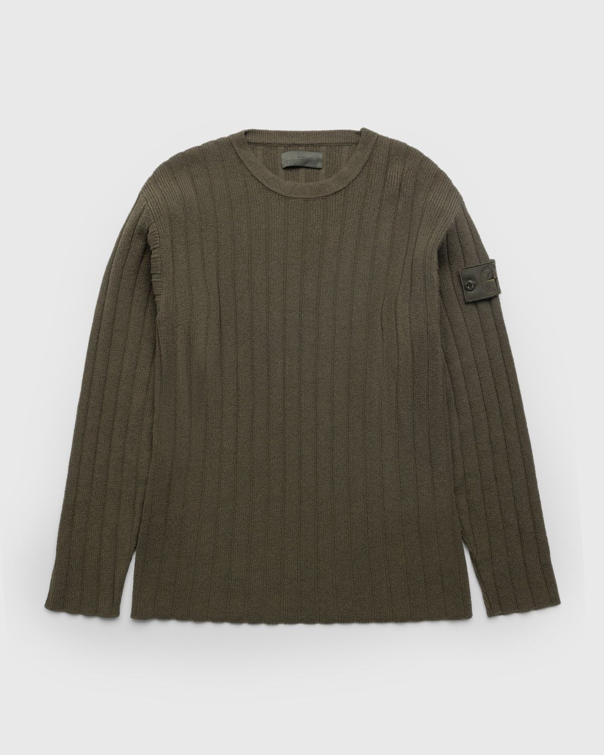 Stone Island Men's Wool Crew Neck Sweater - Green