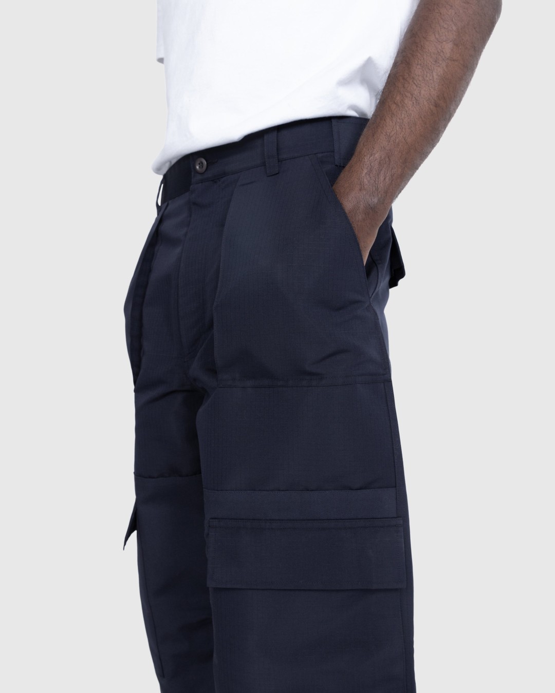 Acne Studios – Ripstop Cargo Trousers Dark Blue - Cargo Pants - Black - Image 5