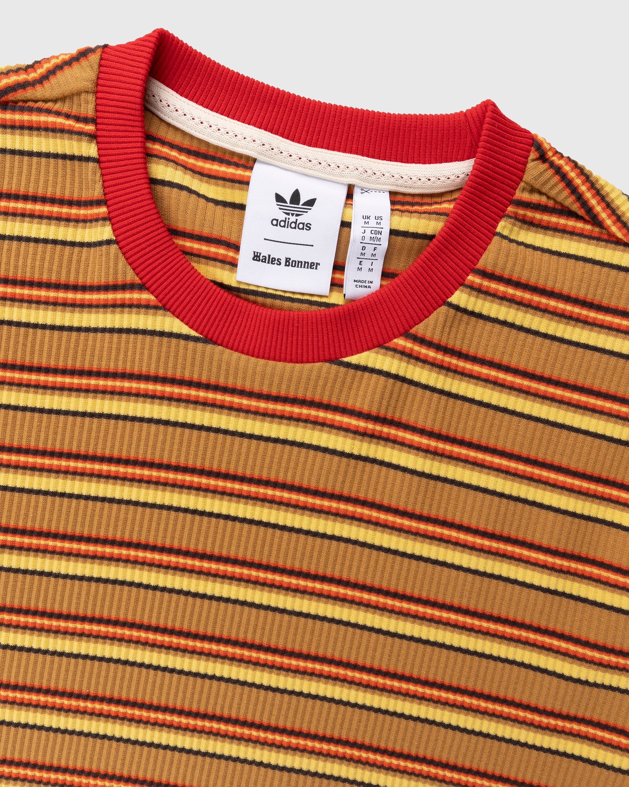 Adidas x Wales Bonner – WB Striped Longsleeve St Fade Gold/Scarlet - Longsleeves - Red - Image 5