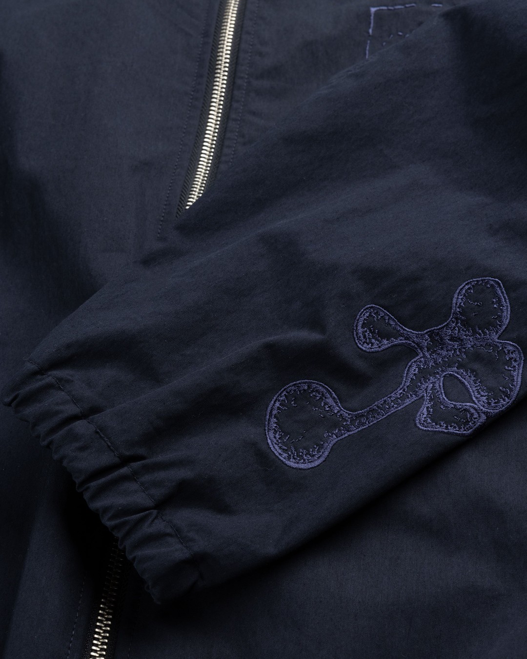 NTS x Highsnobiety – Brushed Nylon Track Jacket Navy - Outerwear - Black - Image 8