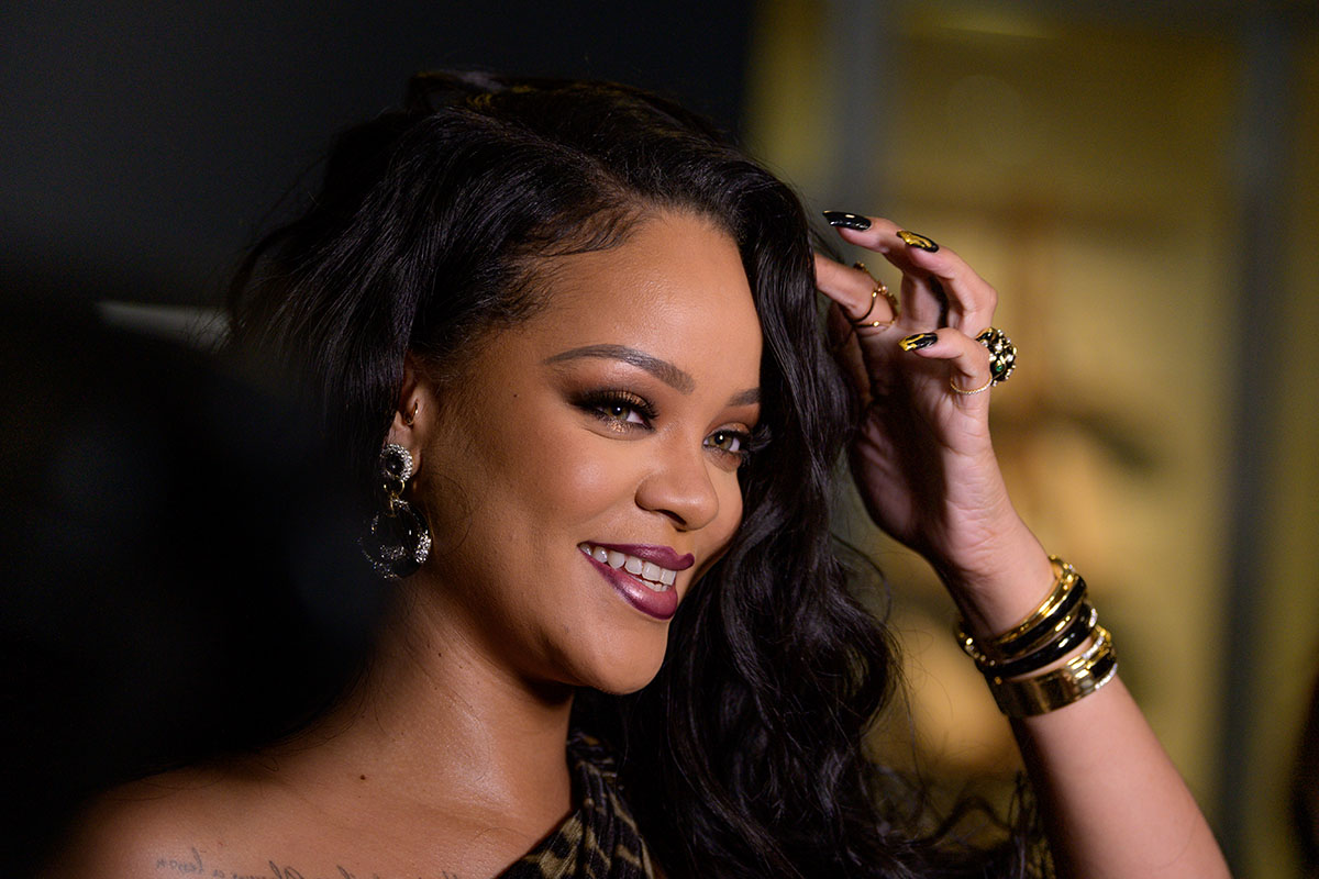 Rihanna attends the launch of her first visual autobiography, "Rihanna"