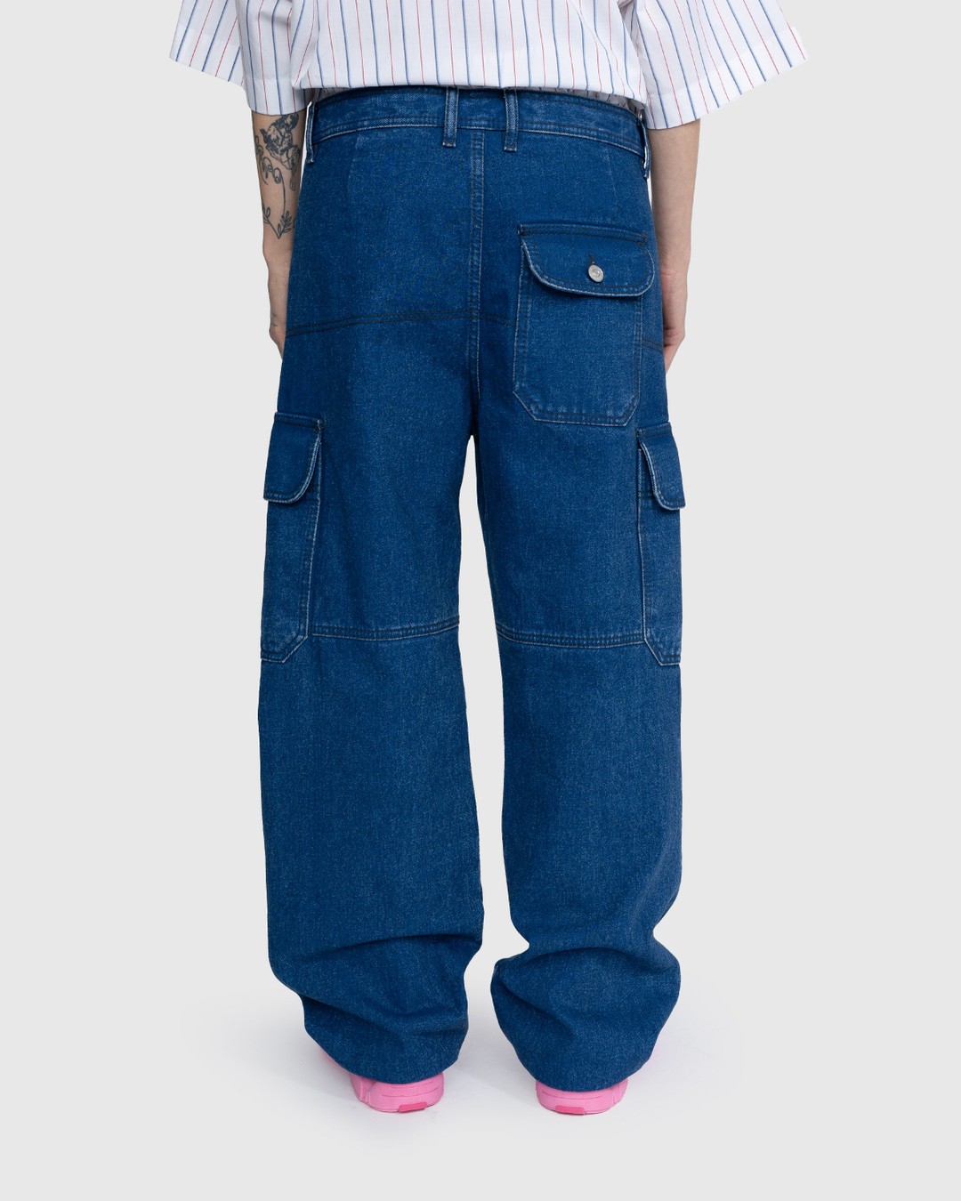 Marni – Denim Cargo Pants Blue - Pants - Blue - Image 3