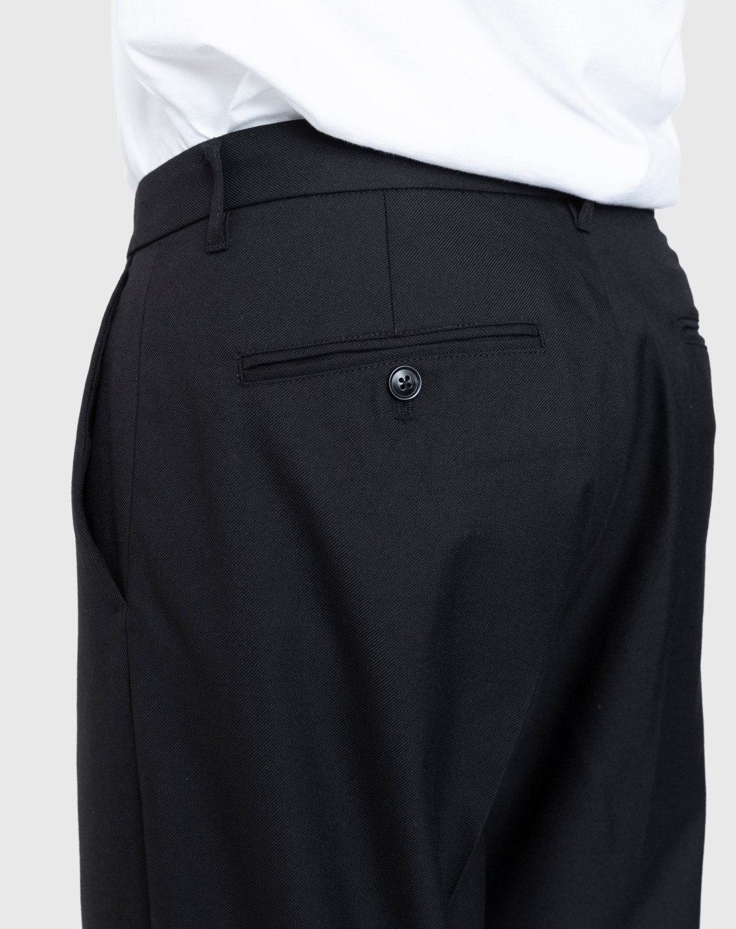 Highsnobiety – Heavy Wool Dress Pants Black - Pants - Black - Image 3