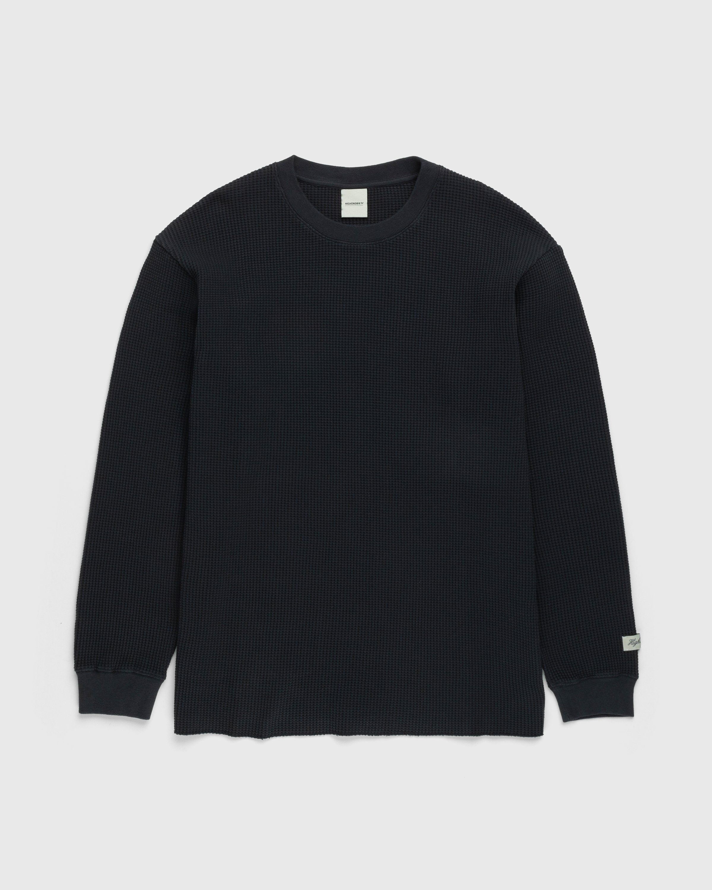 Highsnobiety – Thermal Crew Black - Sweats - Black - Image 1