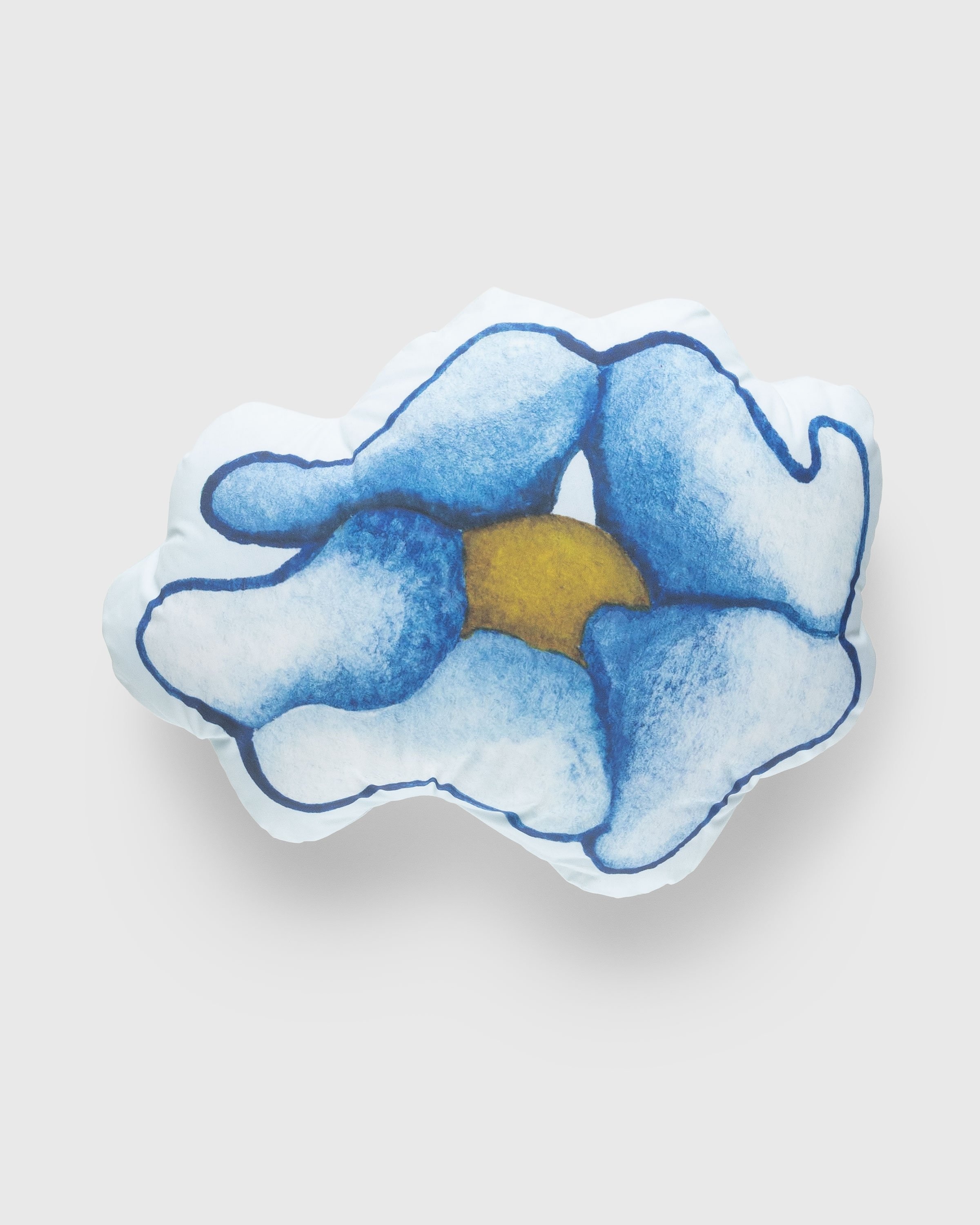 NTS x Highsnobiety – Flower Cushion Blue/White - Deco - Blue - Image 1