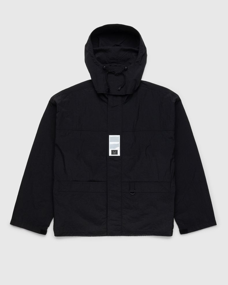 Nylon Hooded Jacket Black