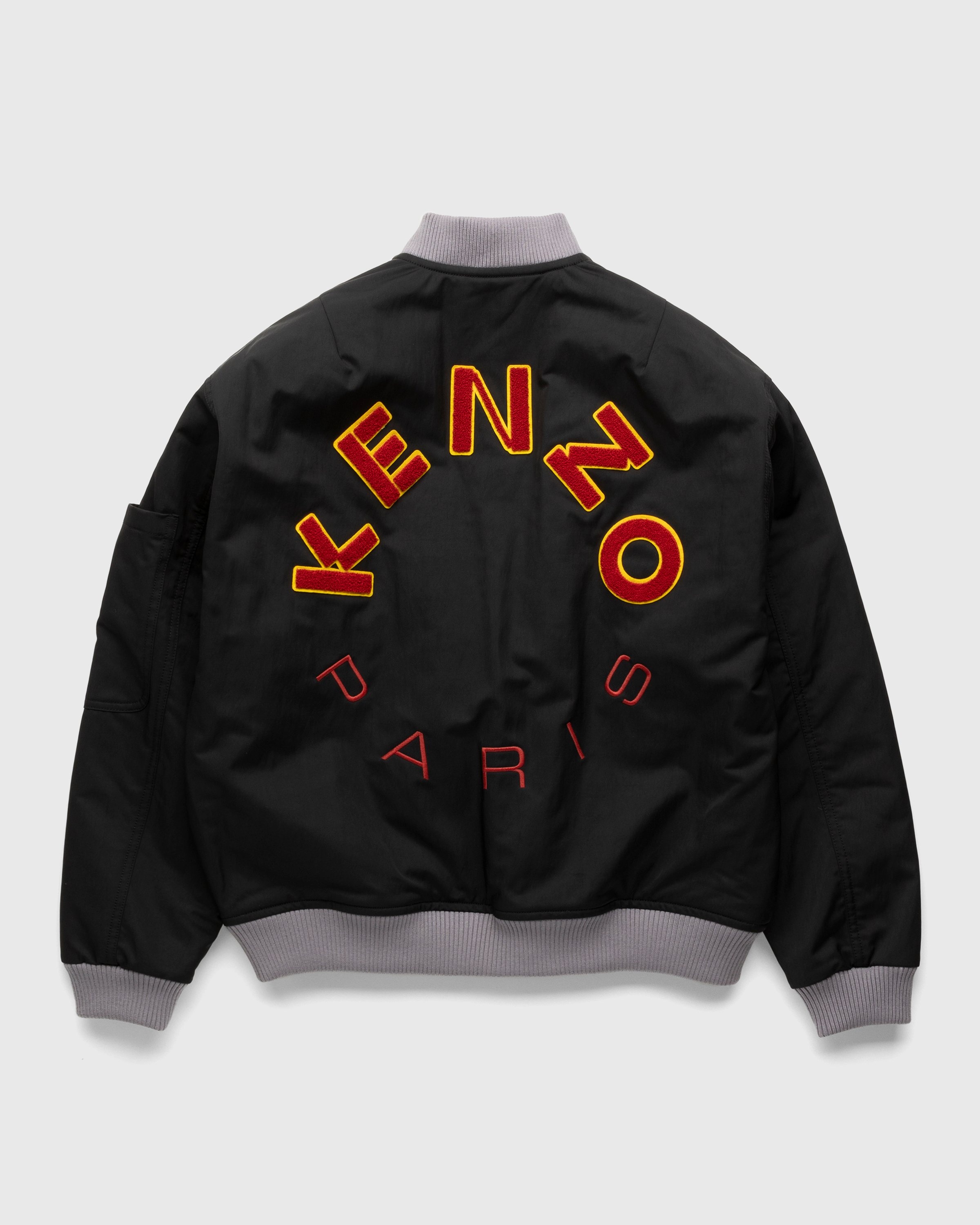 Kenzo – Varsity Bomber Jacket Black - Outerwear - Black - Image 2