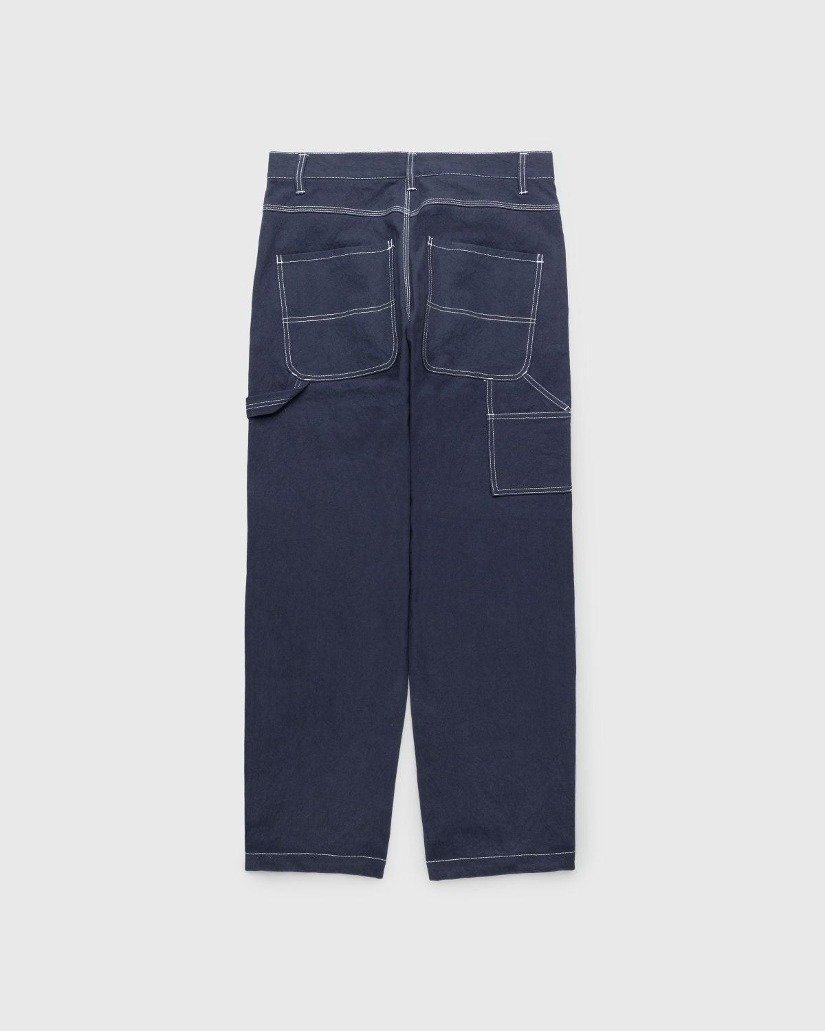 Highsnobiety HS05 – Sun Dried Canvas Carpenter Pants Navy - Pants - Blue - Image 2