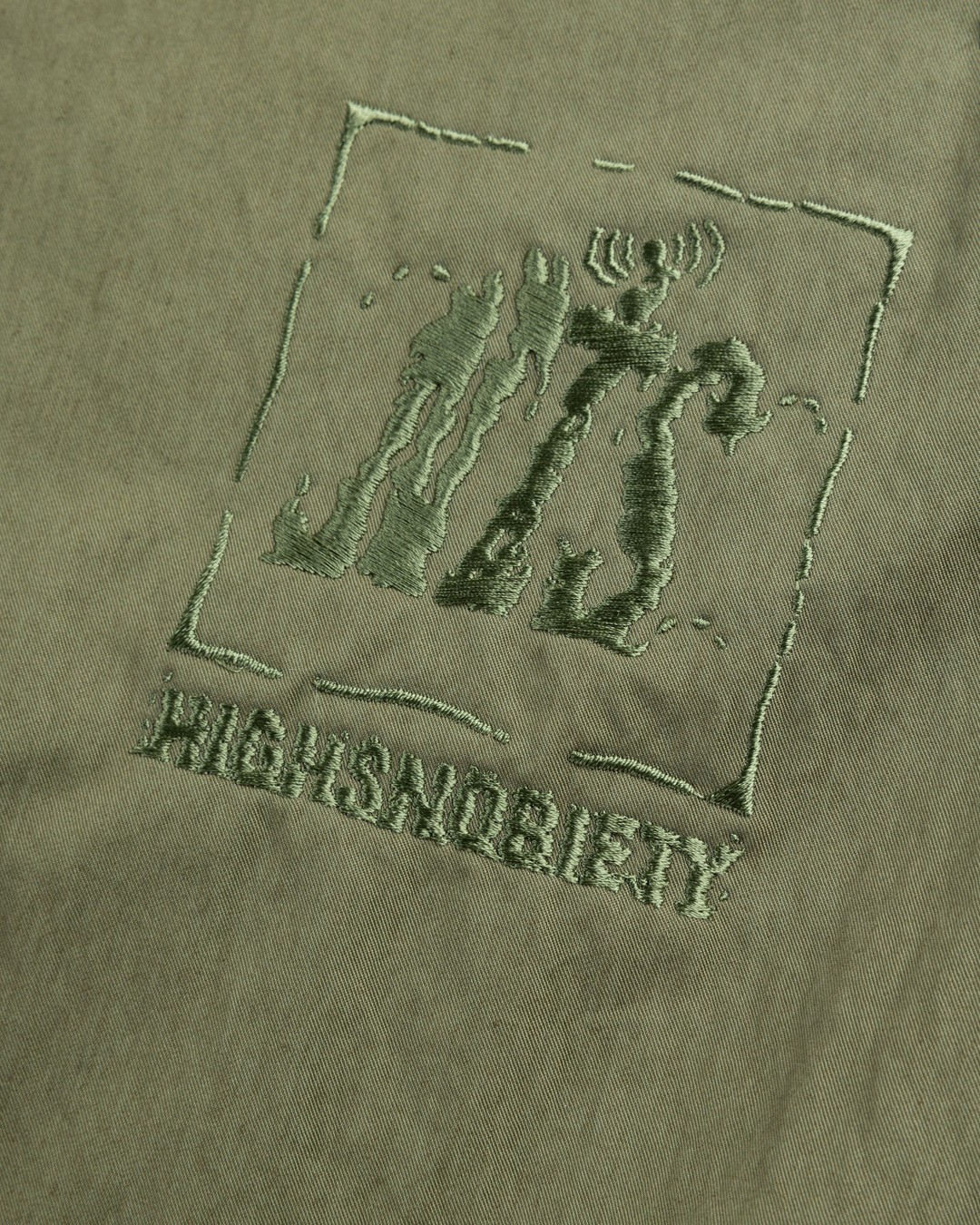 NTS x Highsnobiety – Brushed Nylon Trackpants Green - Pants - Green - Image 8
