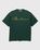 Acne Studios – Cotton Logo T-Shirt Deep Green - Tops - Green - Image 1