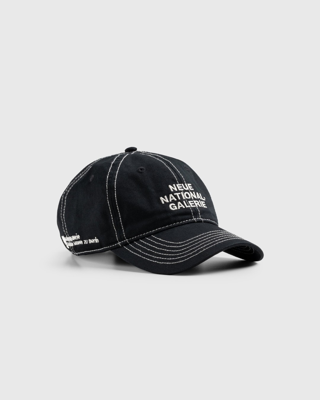 Neue Nationalgalerie x Highsnobiety – BERLIN, BERLIN 3 Cap Black - Hats - Black - Image 1