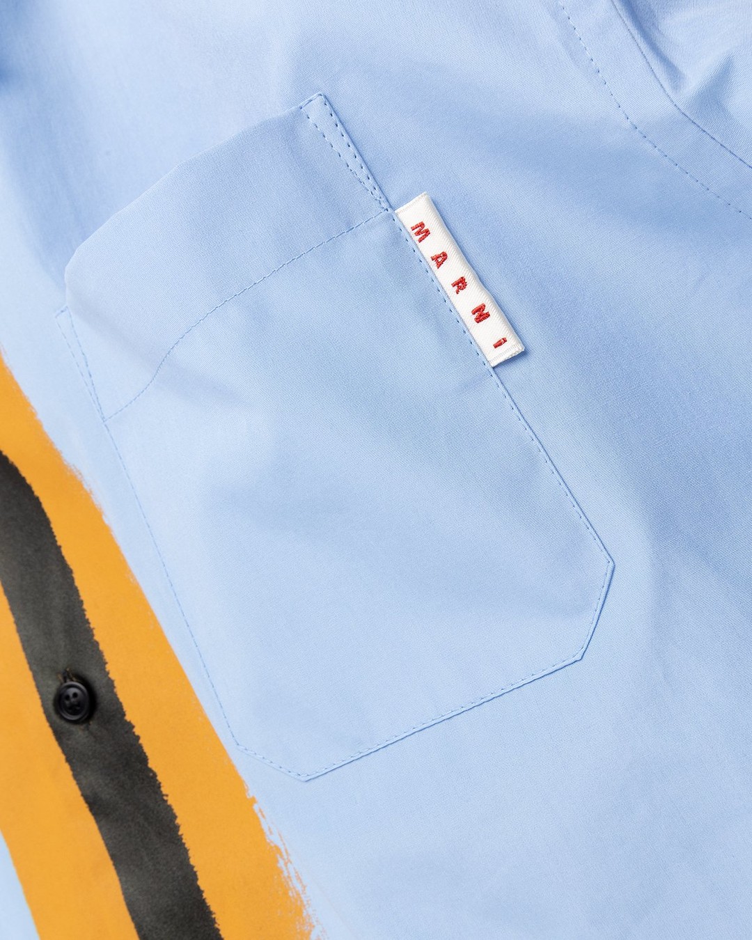 Marni – Nostalgia Stripe Poplin Shirt Lake Blue - Shirts - Blue - Image 4