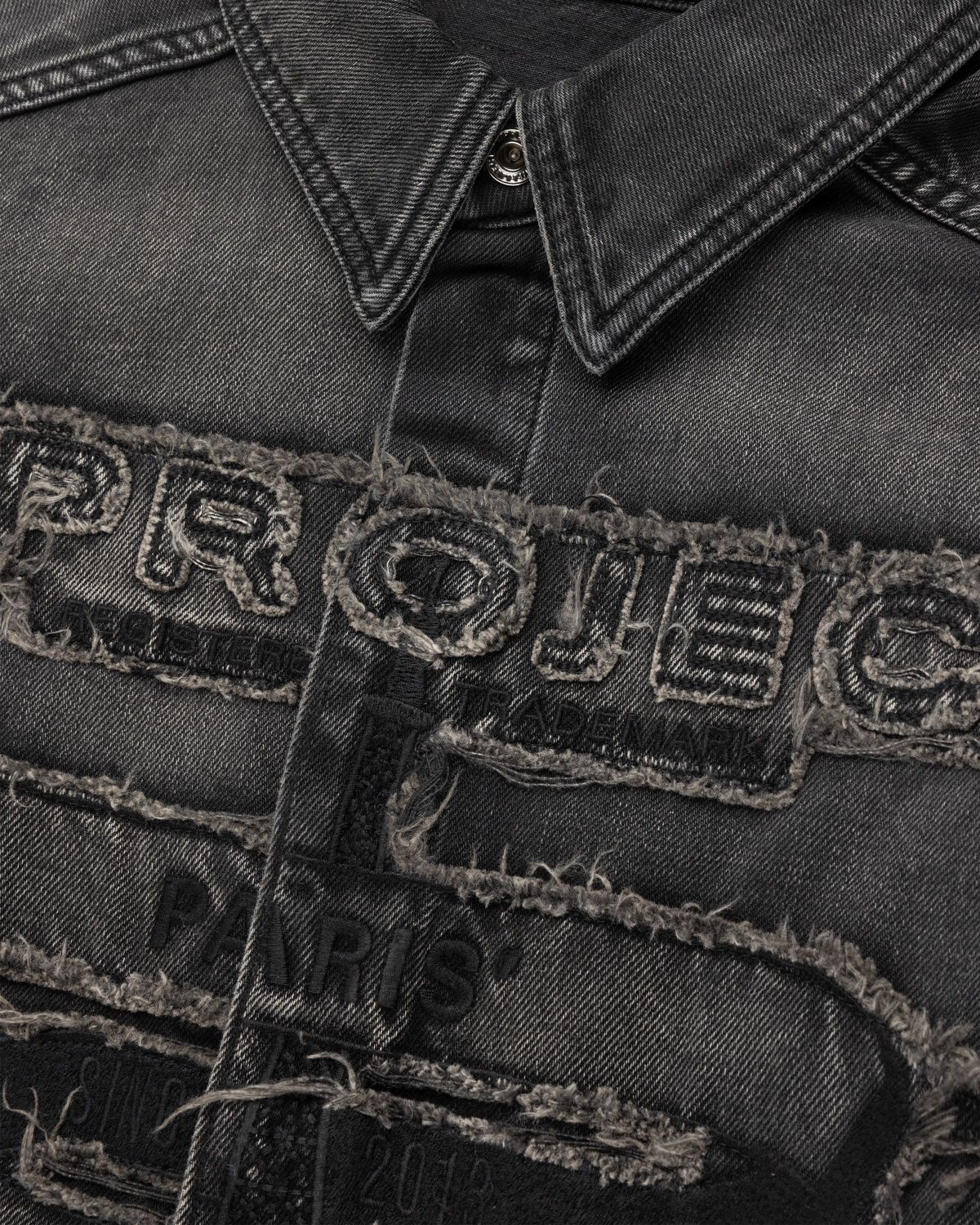 Y/Project – Paris' Best Patch Denim Shirt Black - Shirts - Black - Image 6