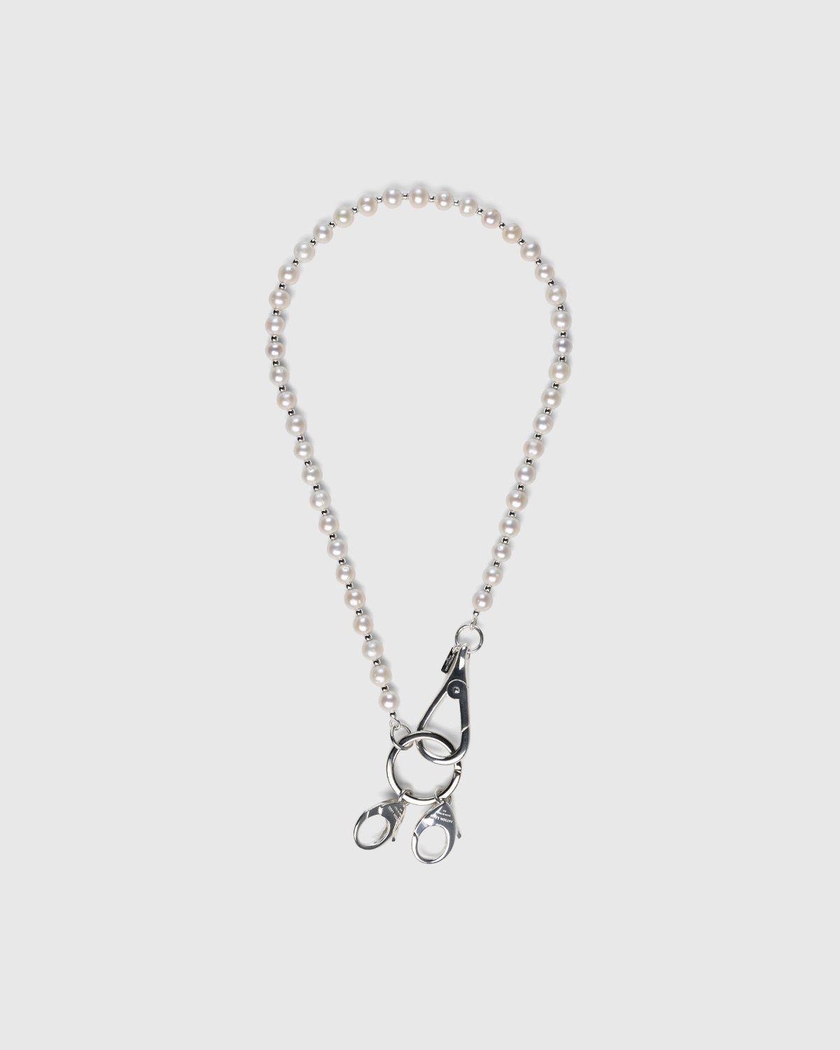 Hatton Labs – Classic Freshwater Pearl Keychain Natural - Jewelry - Silver - Image 1