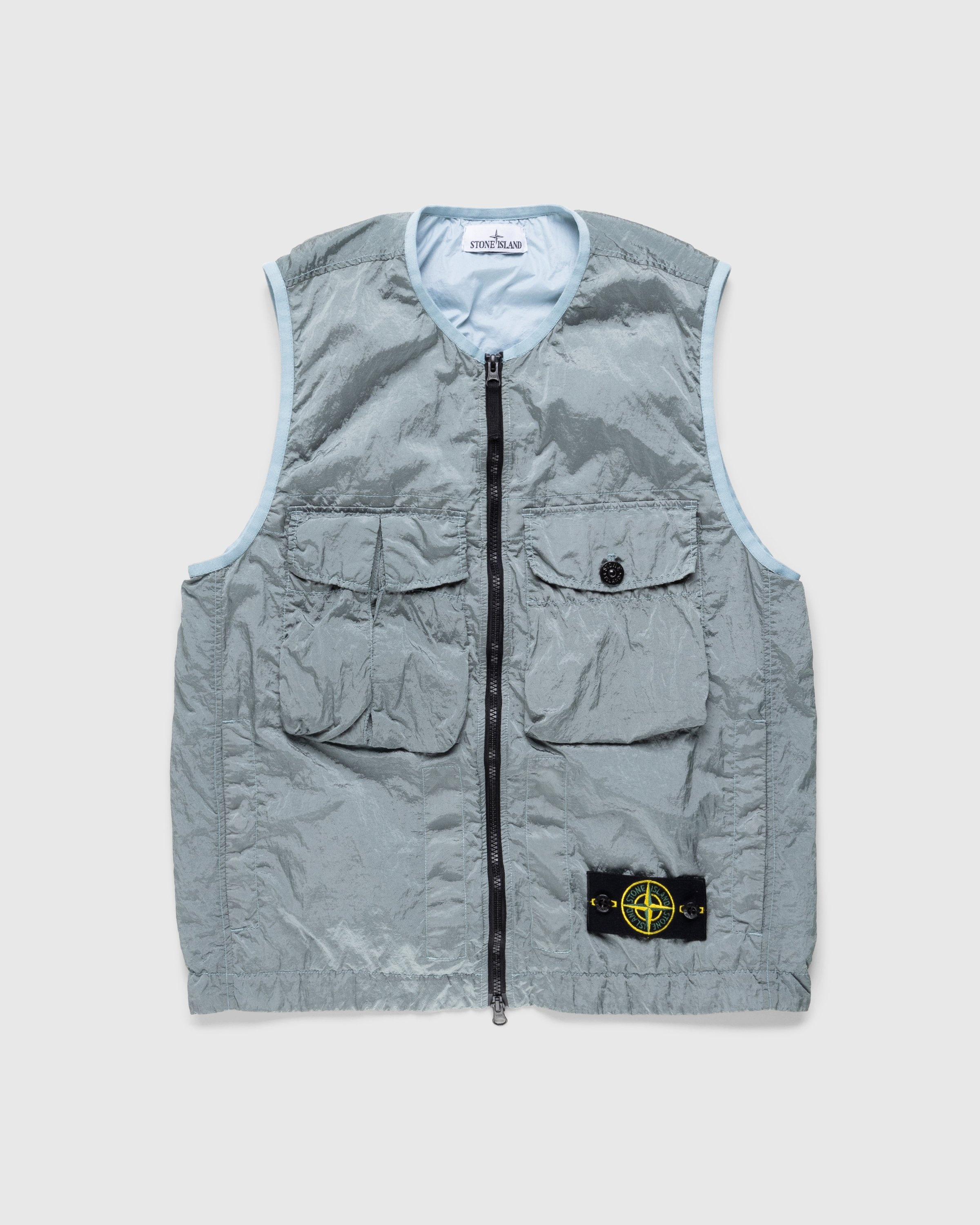 Stone Island Giubbotto S Maniche Blue 7815G0619 Highsnobiety Shop