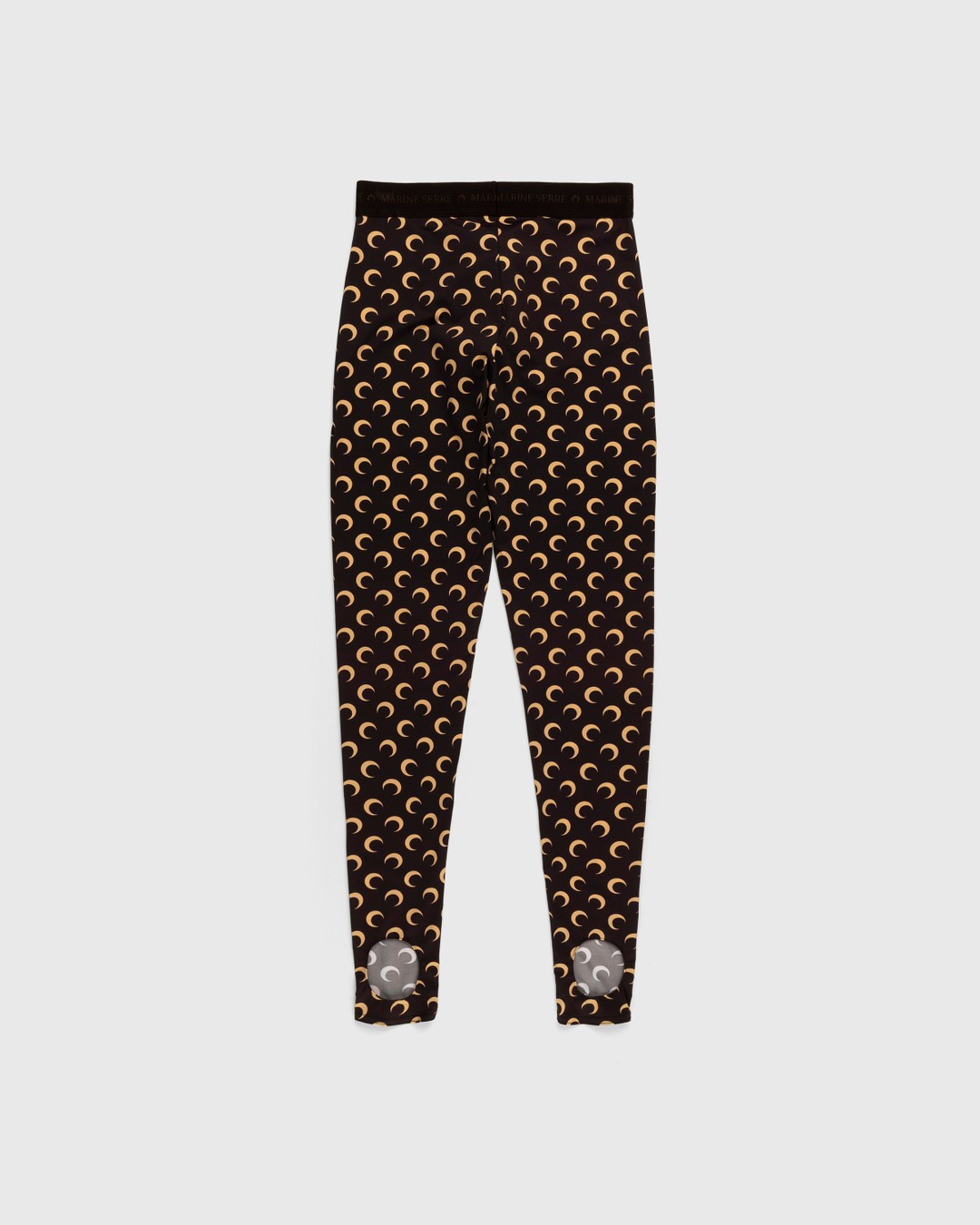 Marine Serre – Fuseaux Moon Leggings Brown - Pants - Brown - Image 3