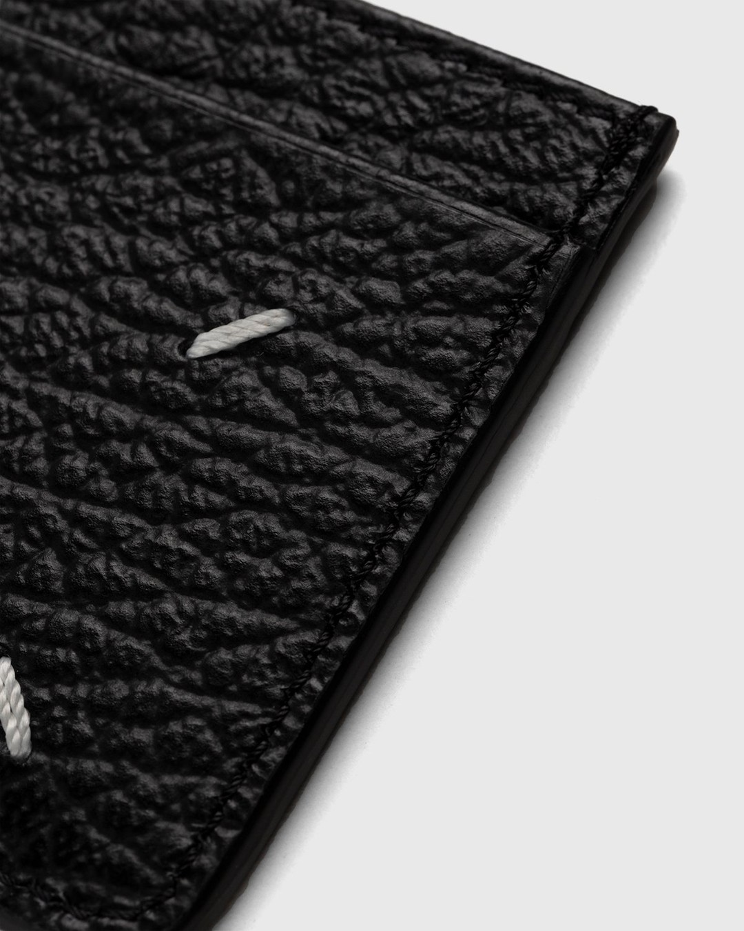 Maison Margiela – Leather Card Holder Black - Wallets - Black - Image 3