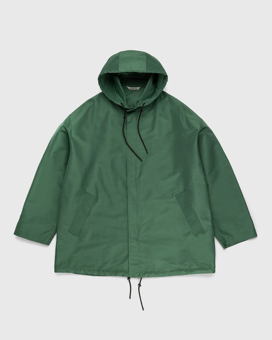 Auralee – Silk Polyester Hooded Jacket Green | Highsnobiety Shop