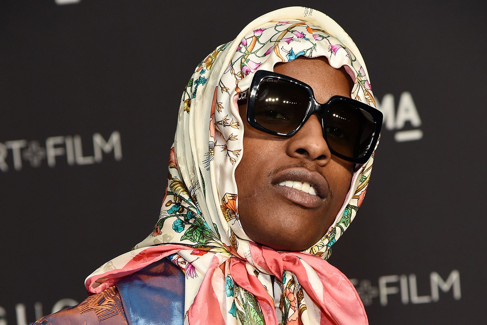 A$AP Rocky wearing a Babushka