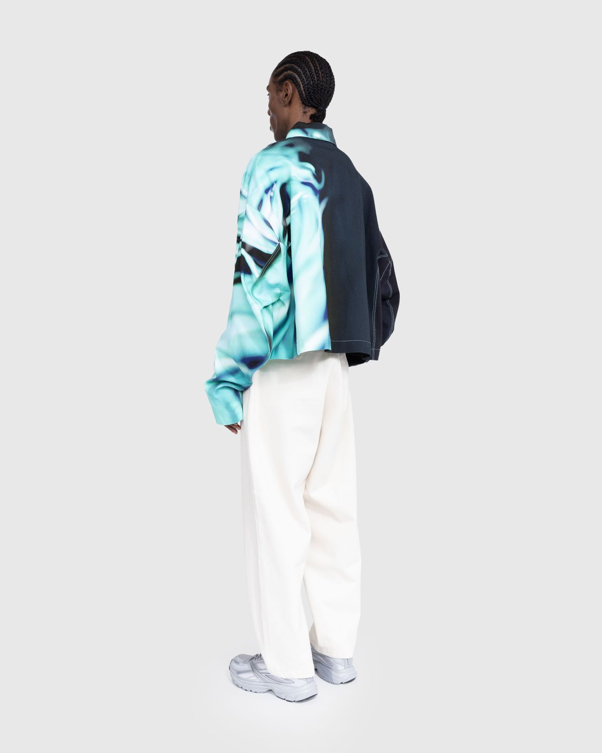 Gerrit Jacob – Printed Denim Jacket Mint - Outerwear - Green - Image 4
