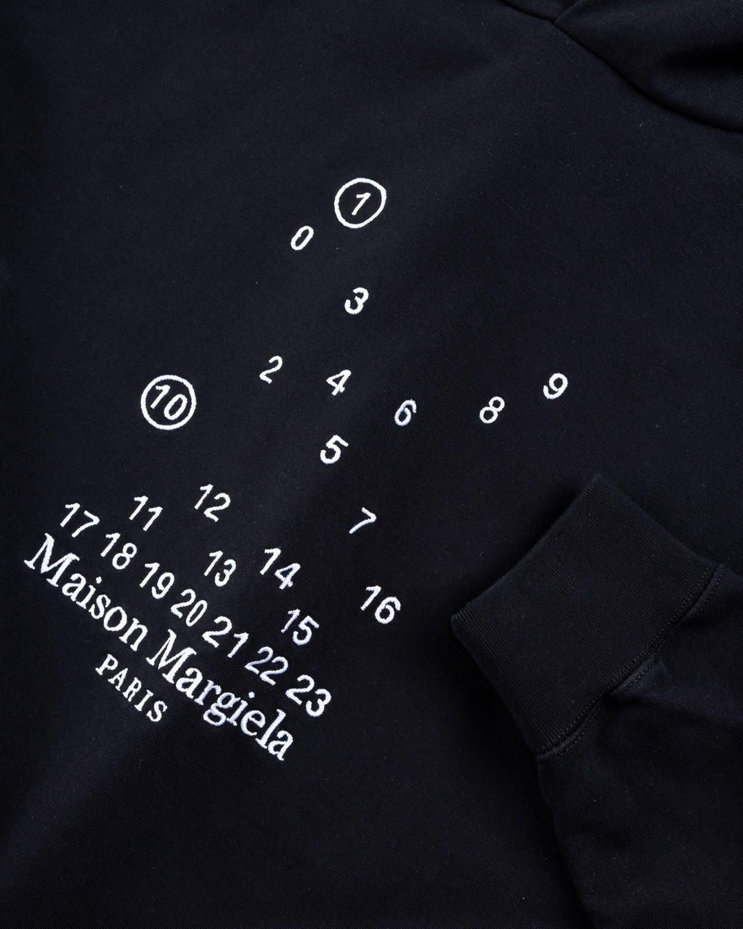 Maison Margiela – Numerical Logo Hoodie Black - Sweats - Black - Image 5