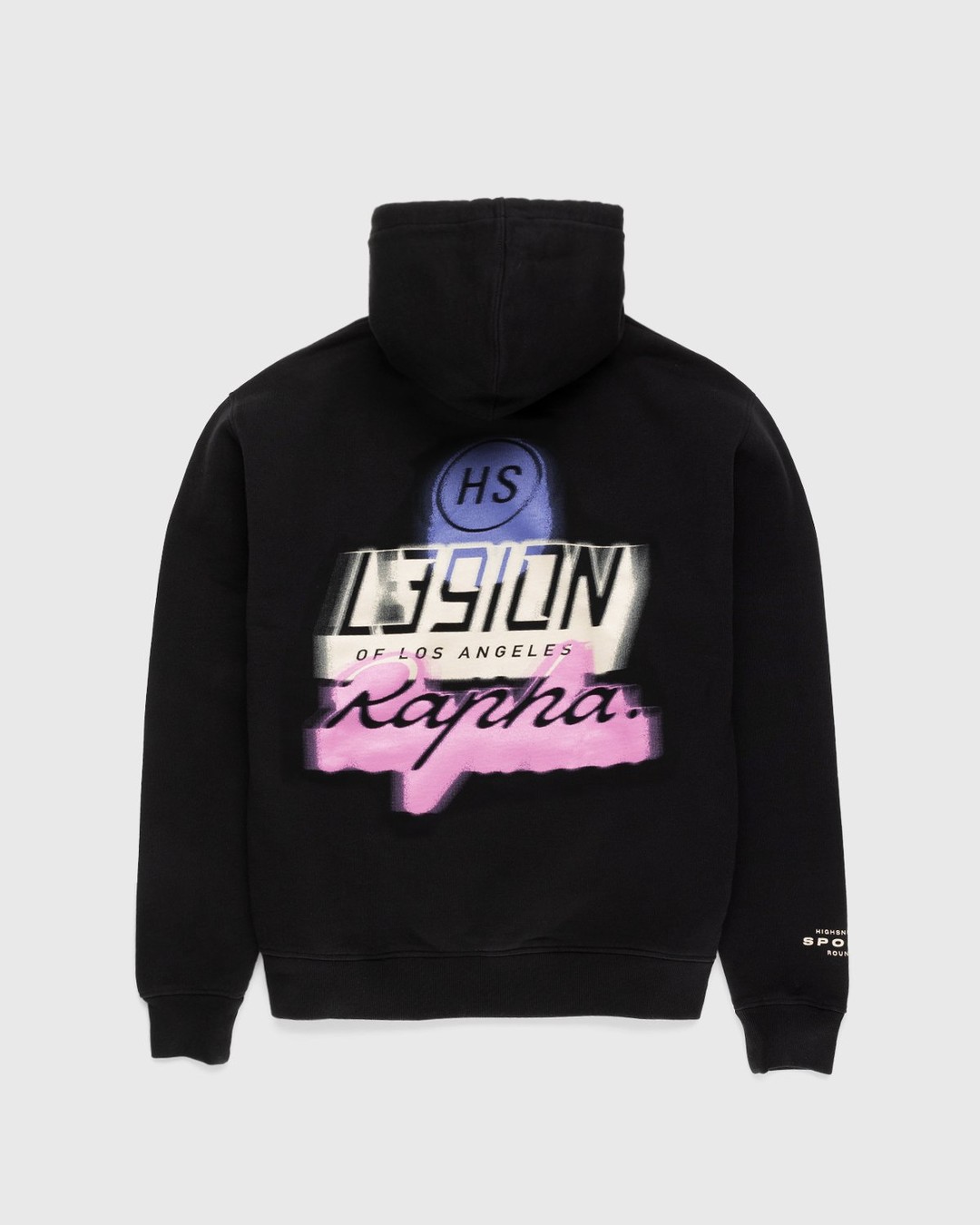 Rapha x L39ION of LA x Highsnobiety – HS Sports Hoodie Black - Sweats - Black - Image 1