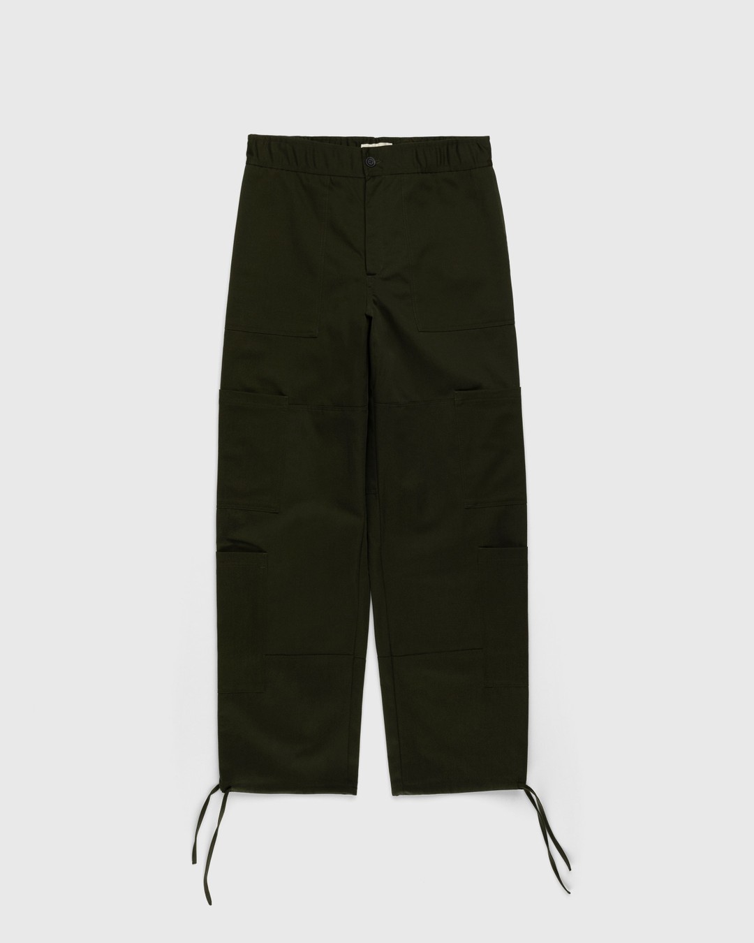 Wales Bonner – Earth Trousers Green - Pants - Green - Image 1