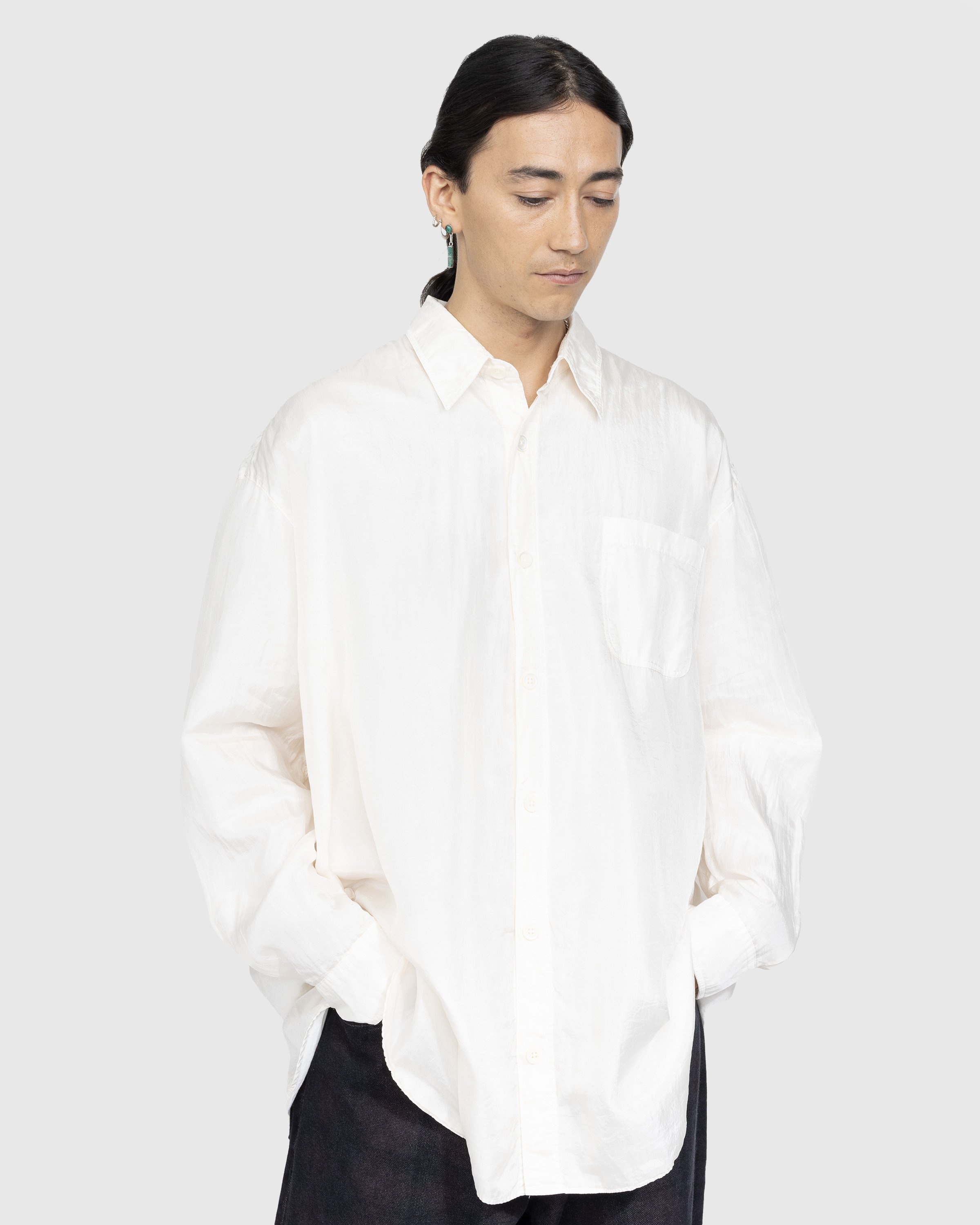 Our Legacy – Darling Shirt Champagne Cotton Silk | Highsnobiety Shop